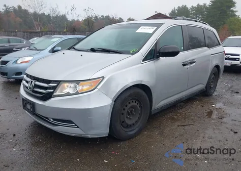 2015 Honda Odyssey Lx из США, поврежденный, VIN 5FNRL5H25FB087275